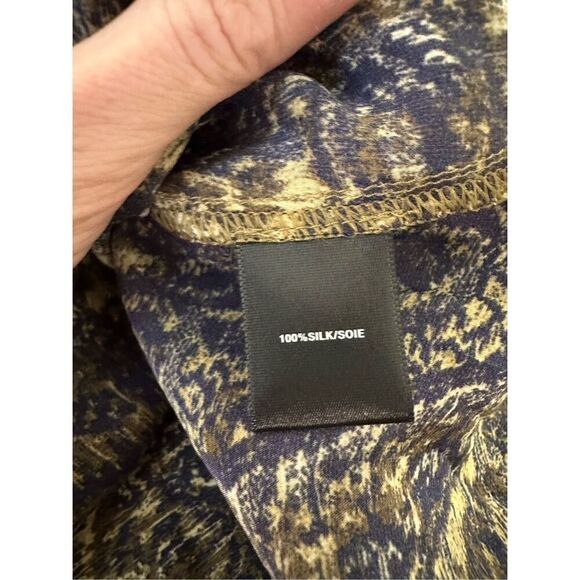 NWT Lafayette 148 New York Womans Olive100% Silk Sleeveless Top Size 0 - Picture 6 of 10